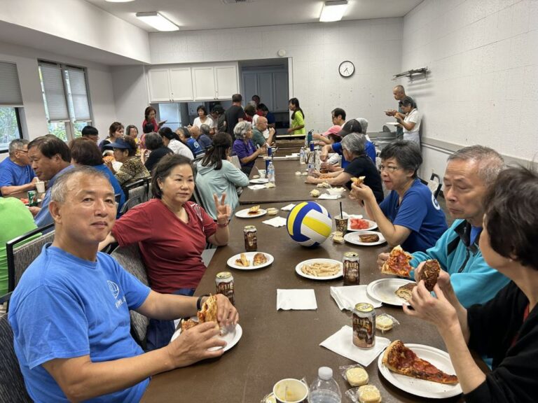 Pizza party after the tournament