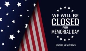 Memorial Day Holiday Hours